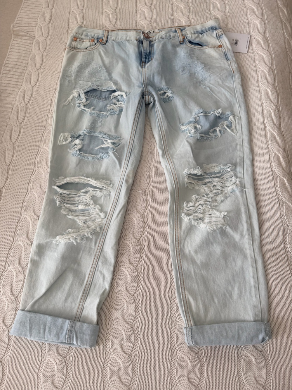 One Teaspoon Awesome Baggies 'Anarchy' Relaxed Tapered Leg Jeans Size 32